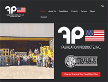 Tablet Screenshot of fabproducts.com